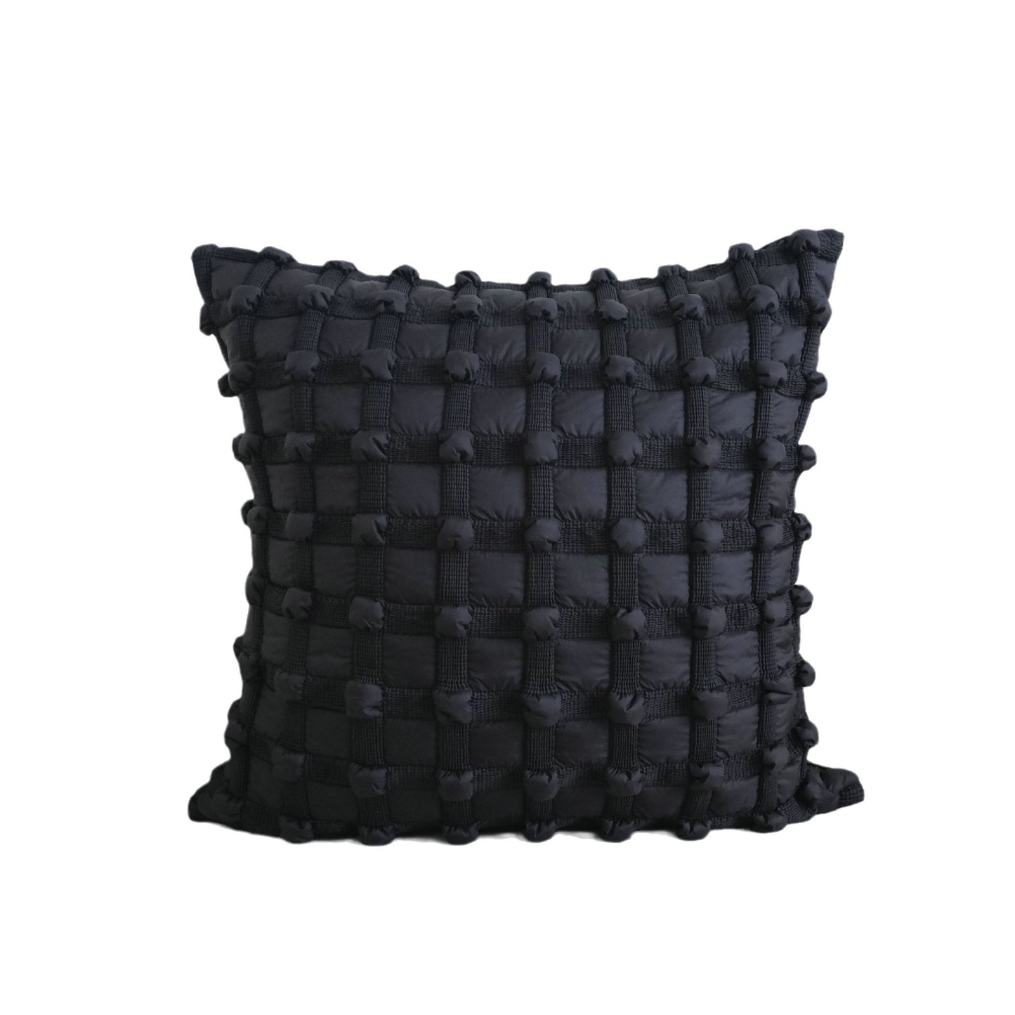 Black Bubble Jacquard Cushion Cover