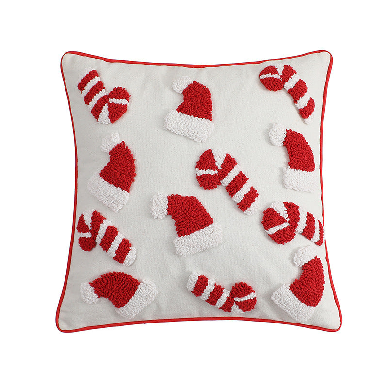 Tufted Christmas cushion cover