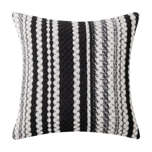 Tweed Stripe Jacquard Throw Pillow Cover Cushion Cover