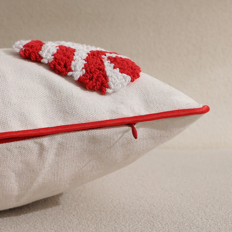 Tufted Christmas cushion cover